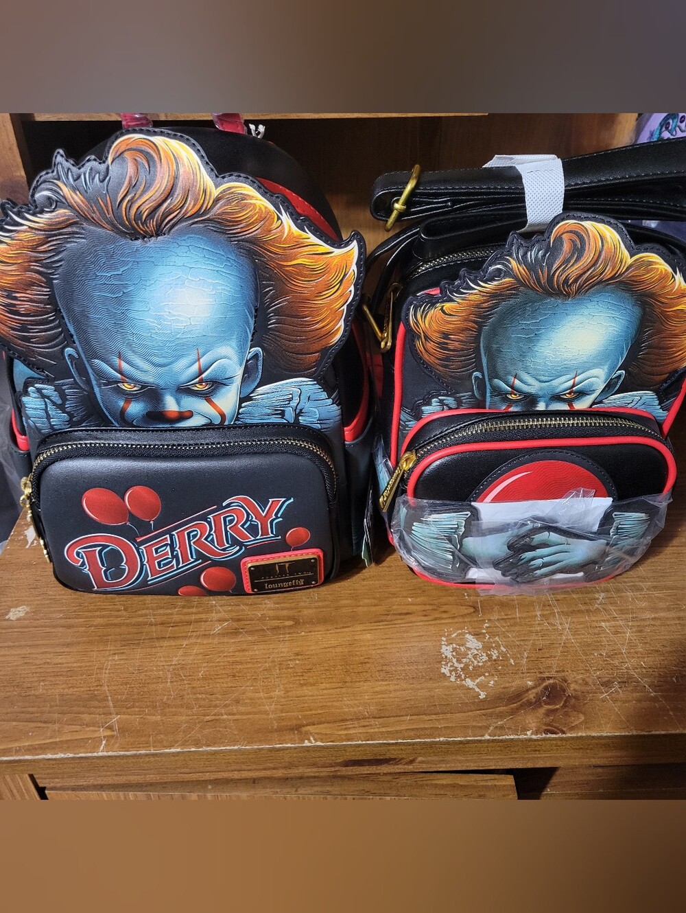 Loungefly Pennywise Derry Mini Backpack and Crossbody Set. Nwt